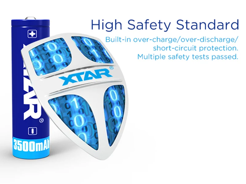 XTAR 18650 3500mAh 3,6V - 3,7V Li-Ion-Akku