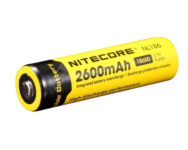NiteCore Li-Ion-Akku 18650 - 2600mAh, 3,7V - NL1826