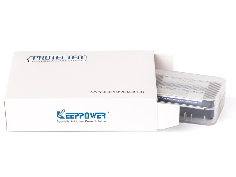 Keeppower 18500 - 1500mAh, 3,6V - 3,7V Li-Ionen-Akku geschützt