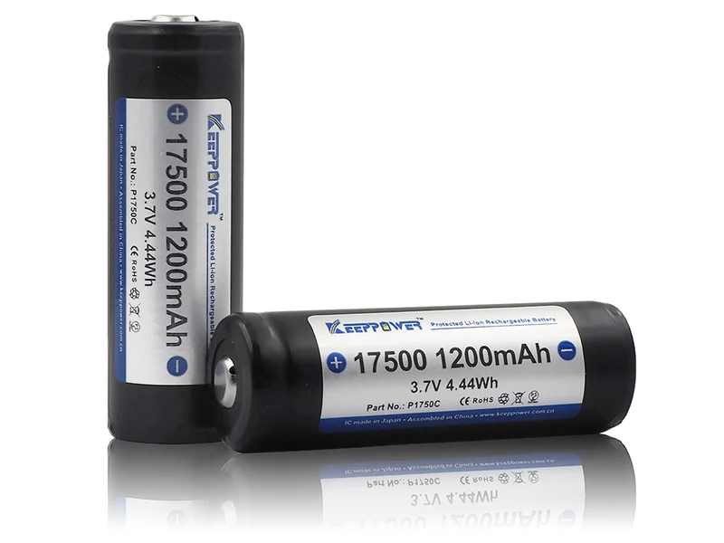 Keeppower 17500 - 1200mAh, 3,6V - 3,7V Li-Ion-Akku geschützt