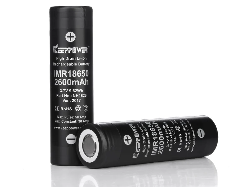 Keeppower IMR18650 - 2600mAh, 3,6V - 3,7V Li-Ion-Akku (US18650VTC5)