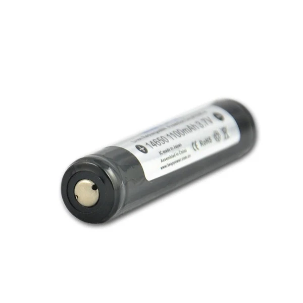 Keeppower 14650 - 1100mAh, 3,6V - 3,7V Li-Ionen-Akku PCB geschützt