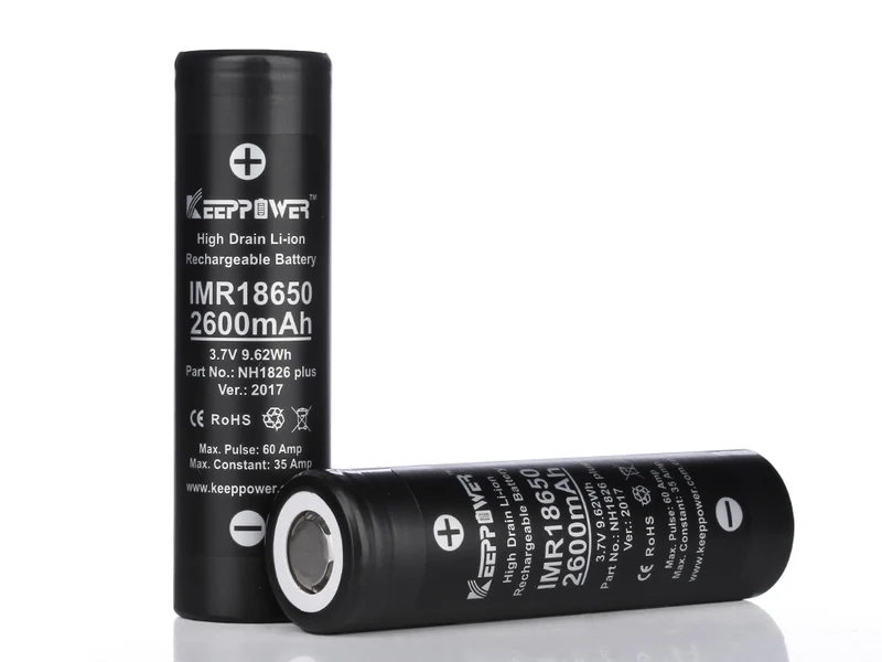 Keeppower IMR18650 Plus 2600mAh 3,6V - 3,7V Li-Ion-Akku (US18650VTC5A)