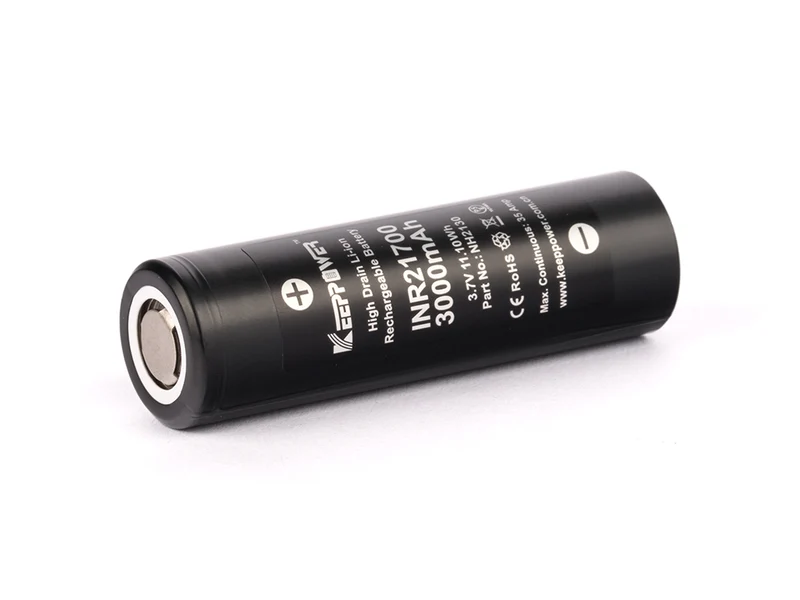 Keeppower INR21700 - 3000mAh, 3,6V-3,7V Li-ion Akku High Drain