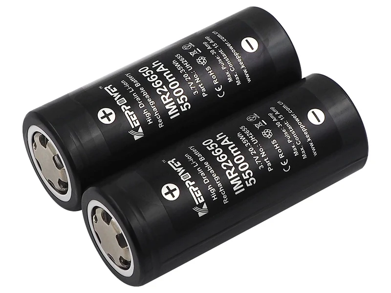 Keeppower IMR26650 - 5500mAh, 15A, 3,6V - 3,7V Li-Ion-Akku