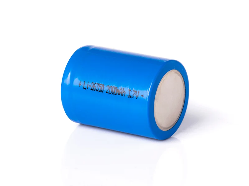 KP-26350-2000mAh Li-Ionen-Akku 3,6V - 3,7V mit 2200mAh (flache Pluspol)