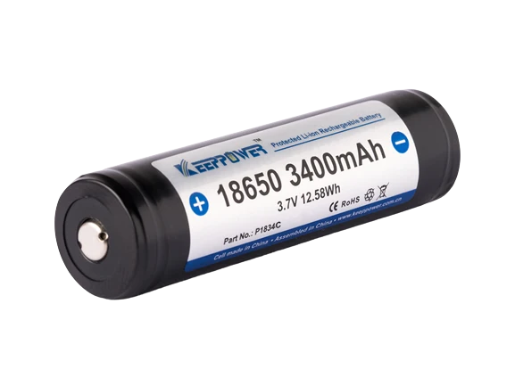 Keeppower 18650 3400mAh P1834C 3,7V Li-Ion Akku geschützt