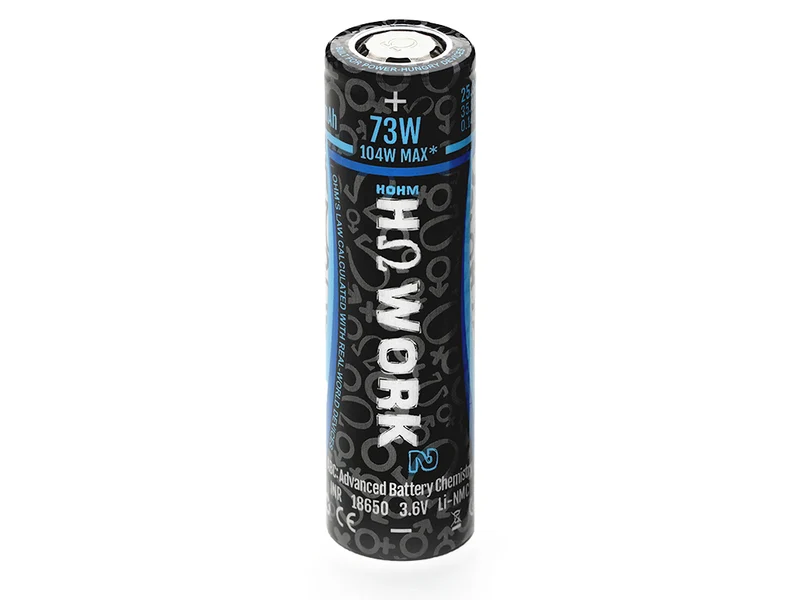 Hohmtech Works² 18650 2547mAh max. 35,8A Lithium-Ionen-Akku NMC, 3,6V - 3,7V