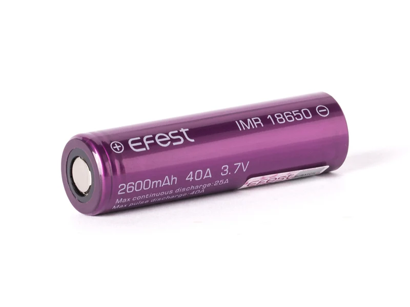 Efest Purple IMR 18650 2600mAh 3,6V - 3,7V (Flat Top)