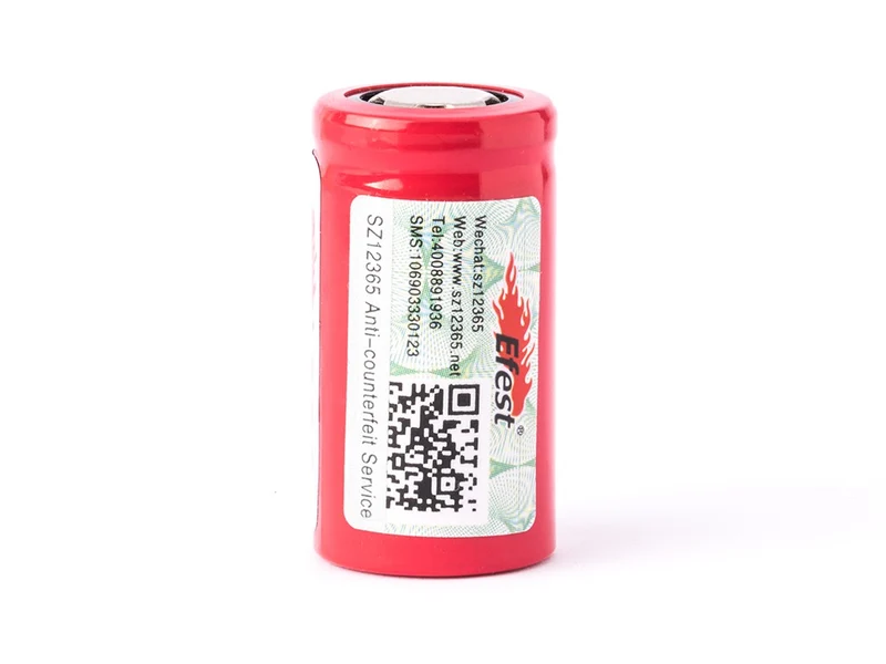 Efest IMR 18350 V1 - 800mAh 3,7V Li-Ionen (Pluspol flach)