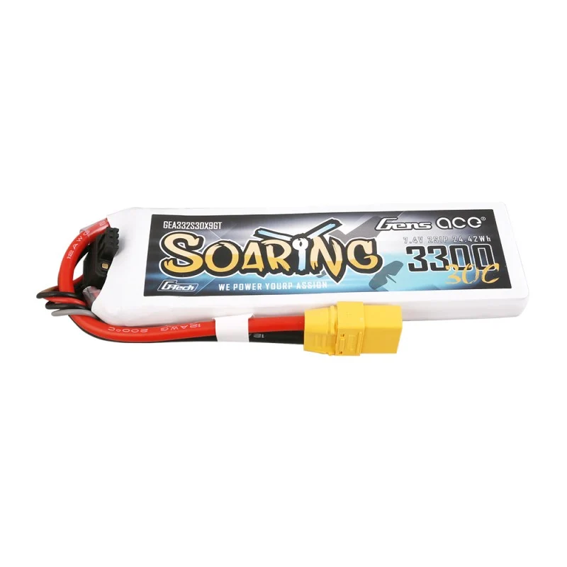 Gens Ace G-Tech Soaring 2S 3300mAh 7,4V 30C 2S1P Lipo-Akkupack XT90