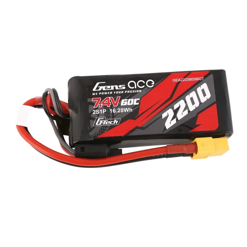 Gens Ace G-Tech 2S 2200mAh 7,4V 60C 2S1P Lipo Akku XT60
