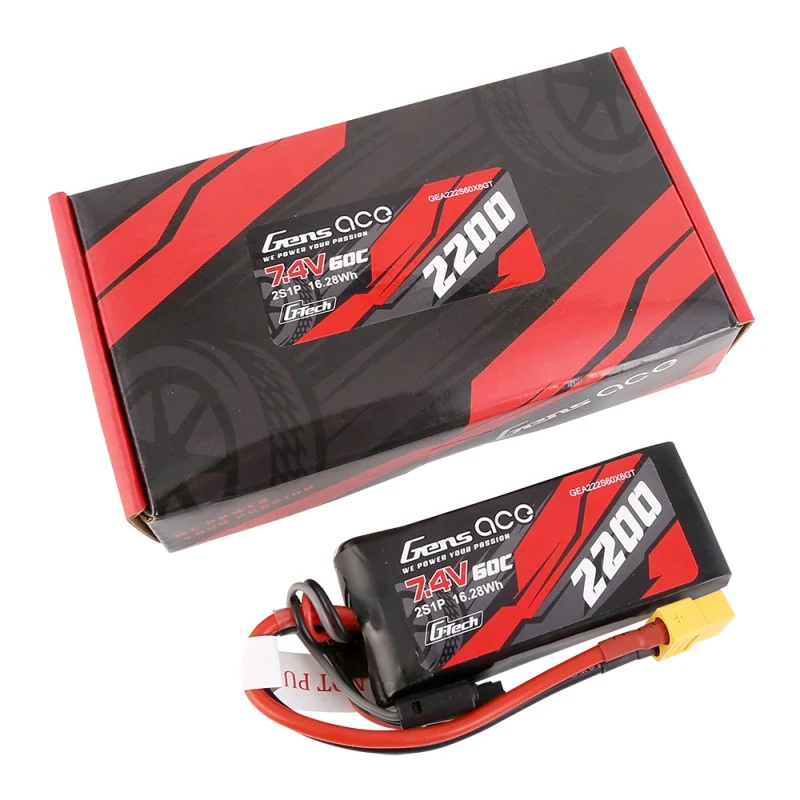 Gens Ace G-Tech 2S 2200mAh 7,4V 60C 2S1P Lipo Akku XT60