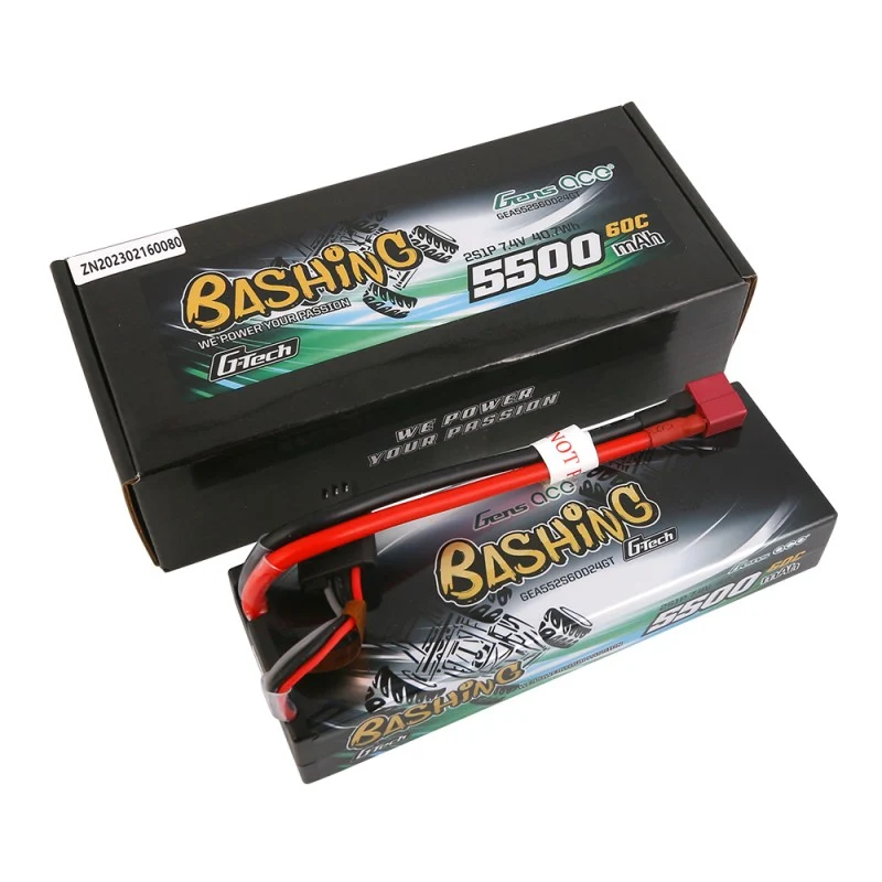 Gens Ace G-Tech 2S 5500mAh 7.4V 2S1P 60C Hardcase T-Stecker