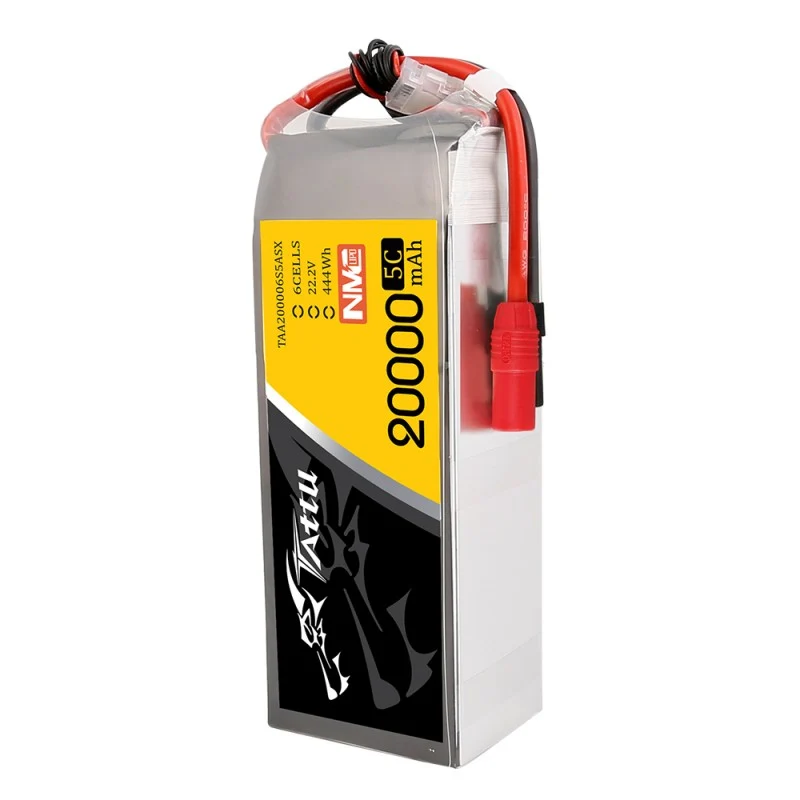 Tattu NMC 6S 20000mAh 22,2V 5C 6S1P Lipo Akkupack mit AS150+XT150 Stecker
