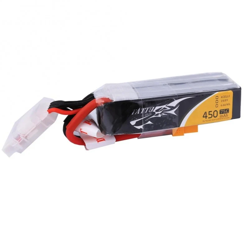TATTU 4S 450mAh 14,8V 75C 4S1P XT30 – lange Größe für H-Rahmen
