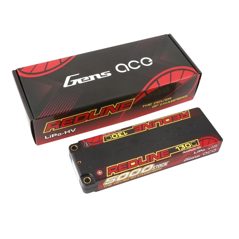 Gens Ace Redline Series 2S 5000mAh 7,4V 130C 2S1P Hardcase HV Lipo-Akku