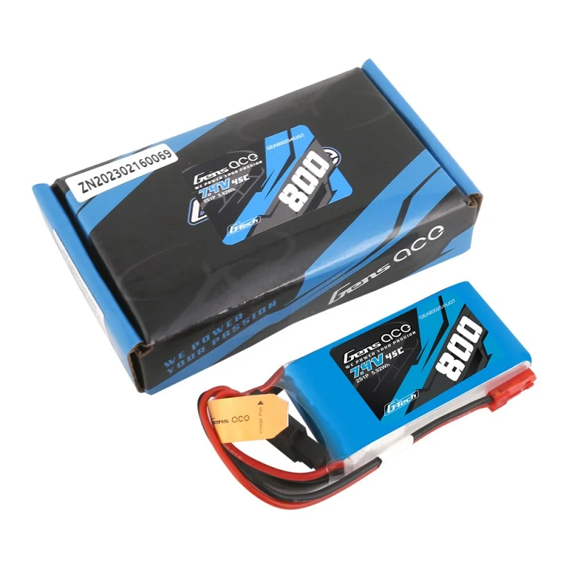 Gens Ace G-Tech 2S 800mAh 7,4V 45C JST