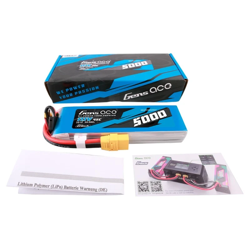 Gens Ace G-Tech 3S 5000mAh 11,1V 45C XT90