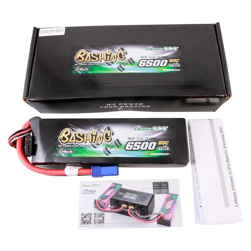 Gens Ace G-Tech 3S 6500mAh 11,1 V 60 C EC5 Bashing-Serie