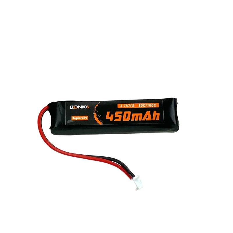 Bonka Lipo Akku 450mAh 3,7V 1S 80C/160C FPV PH2