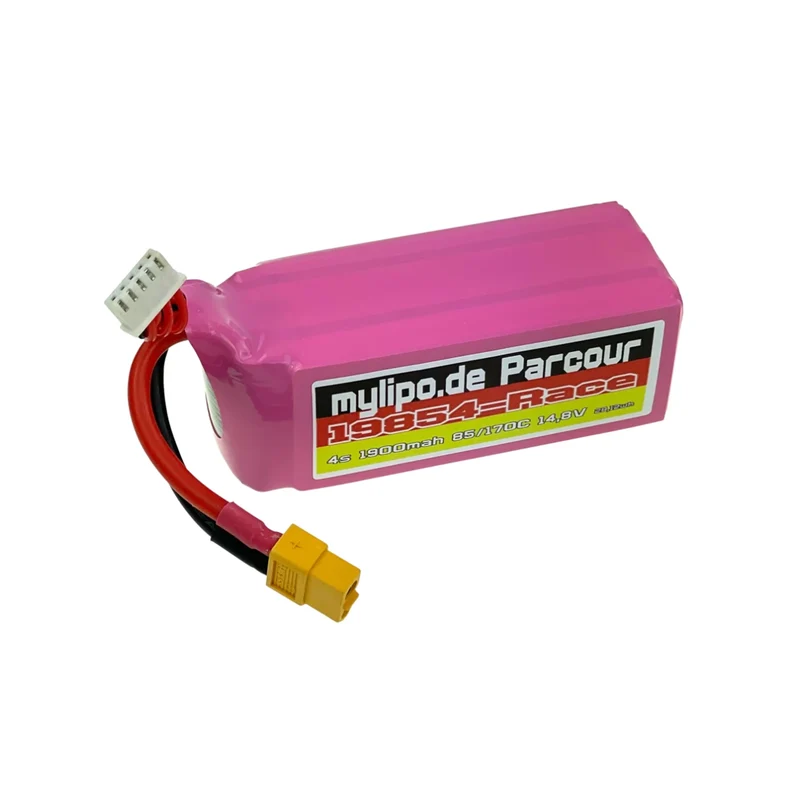 Mylipo 1900mAh 14,8V 4S 85C FPV Parcour XT60