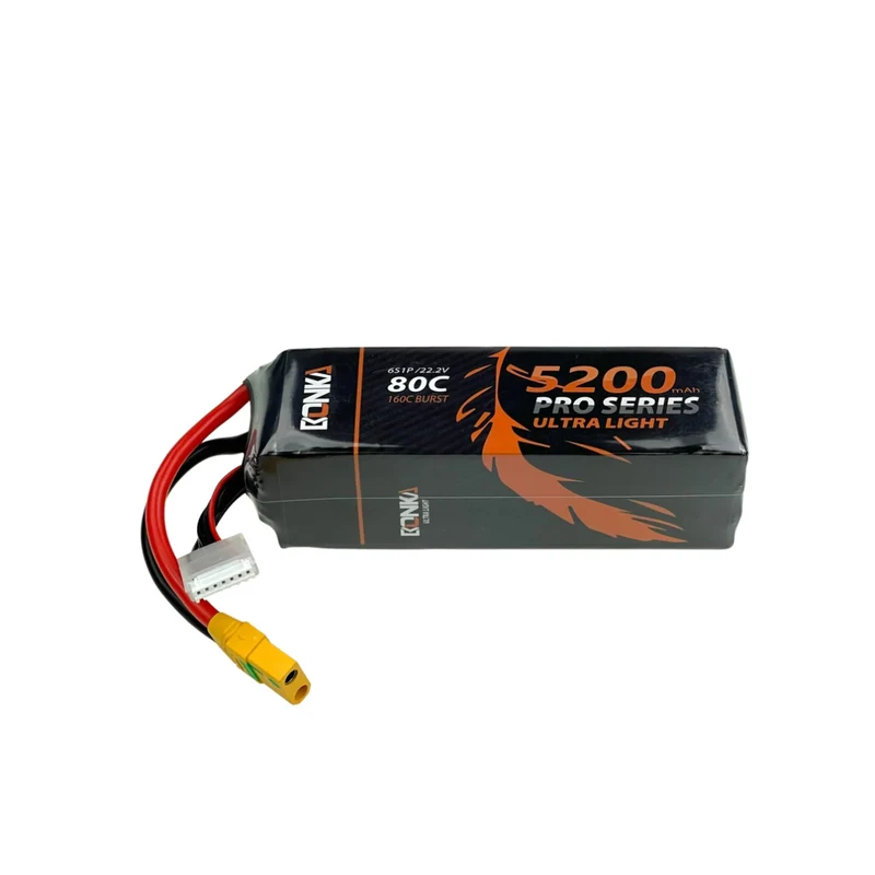 Bonka Lipo Akku 5200mAh 80C 22,2V XT90 Antiblitz