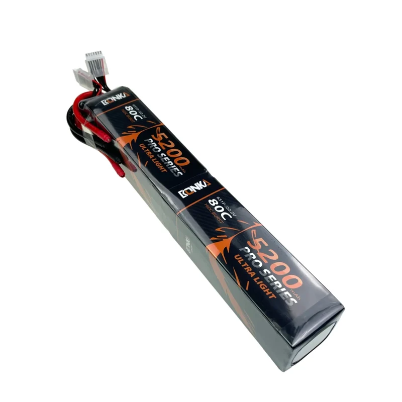 Mylipo Lipo-Akku 5200 mAh 44,4 V 12S 80C lang, geteilt