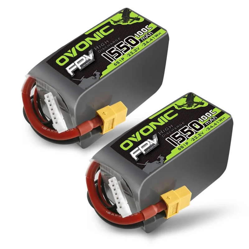 Ovonic FPV 6S 1550mAh 100C 22,2V XT60-Stecker (2 St.)