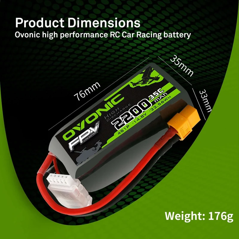 Ovonic FPV 4S 2200mAh 14,8V 35C XT60