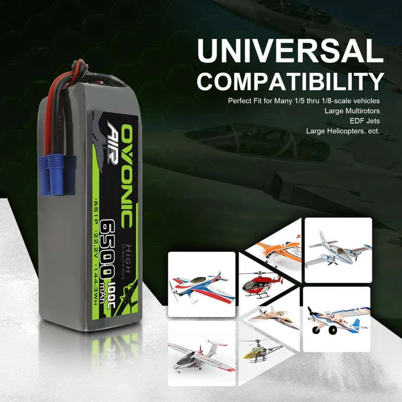 Ovonic Air 6S 6500mAh 100C 22,2V EC5