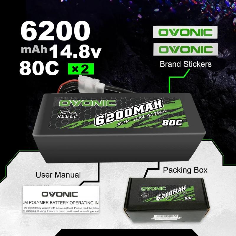 Ovonic Rebel 4S 6200mAh 14,8V 80C Hardcase EC5