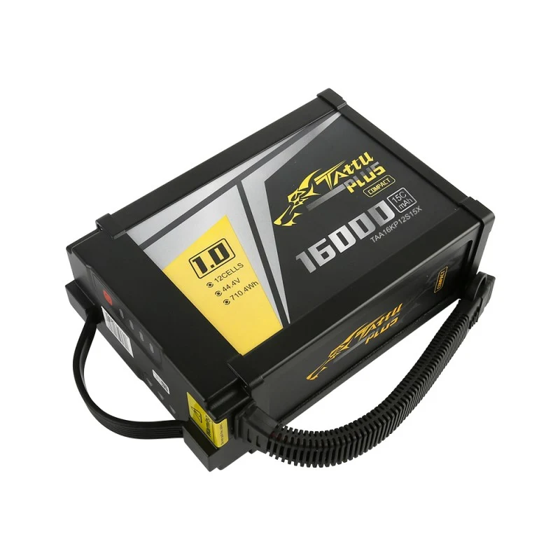 Tattu Plus 1.0 Kompaktversion 16000mAh 12S 15C 44,4V Lipo Akkupack XT90-S