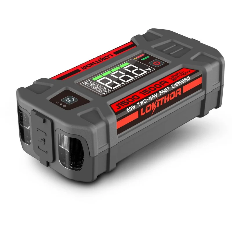 Lokithor 1500 A 12 V 46 Wh Lithium-Starthilfe