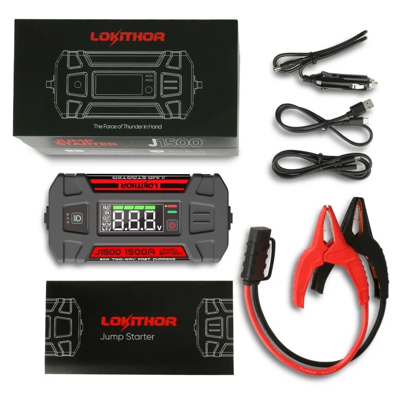 Lokithor 1500 A 12 V 46 Wh Lithium-Starthilfe