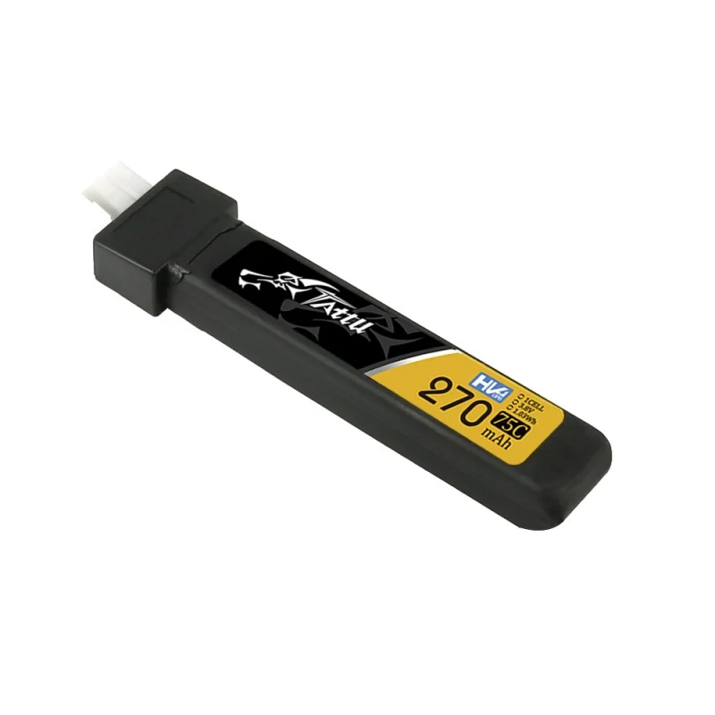 Tattu 270mAh 3.8V 75C 1S1P HV Lipo Akkupack mit JST-PHR 2.0 Stecker (5 Stück)