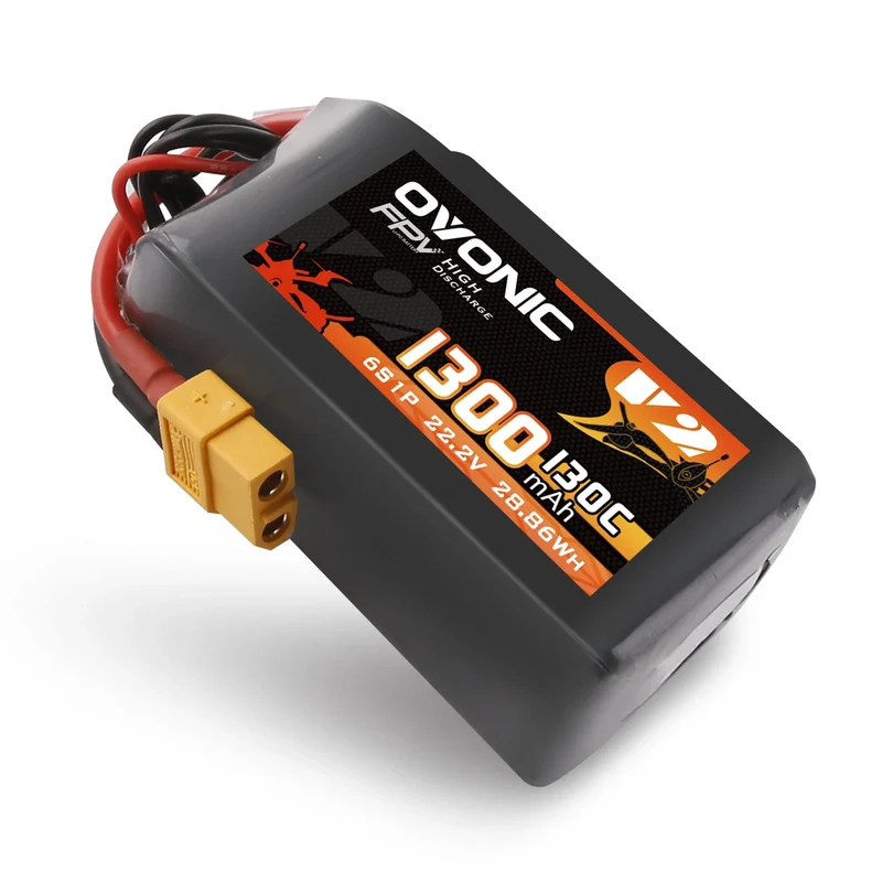 Ovonic 6S 1300mAh 130C 22,2V XT60 Lipo Akku Pack (2 St.)