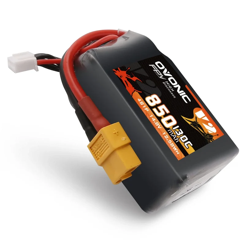 Ovonic 4S 850mAh 130C 14,8V XT60 Lipo Akku Pack (4 St.)