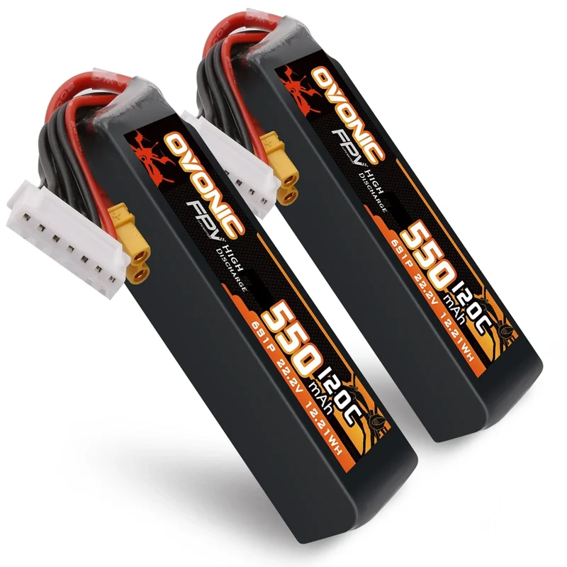 Ovonic 6S 550mAh 120C 22,2V XT30 LiPo Akku (2 St.)