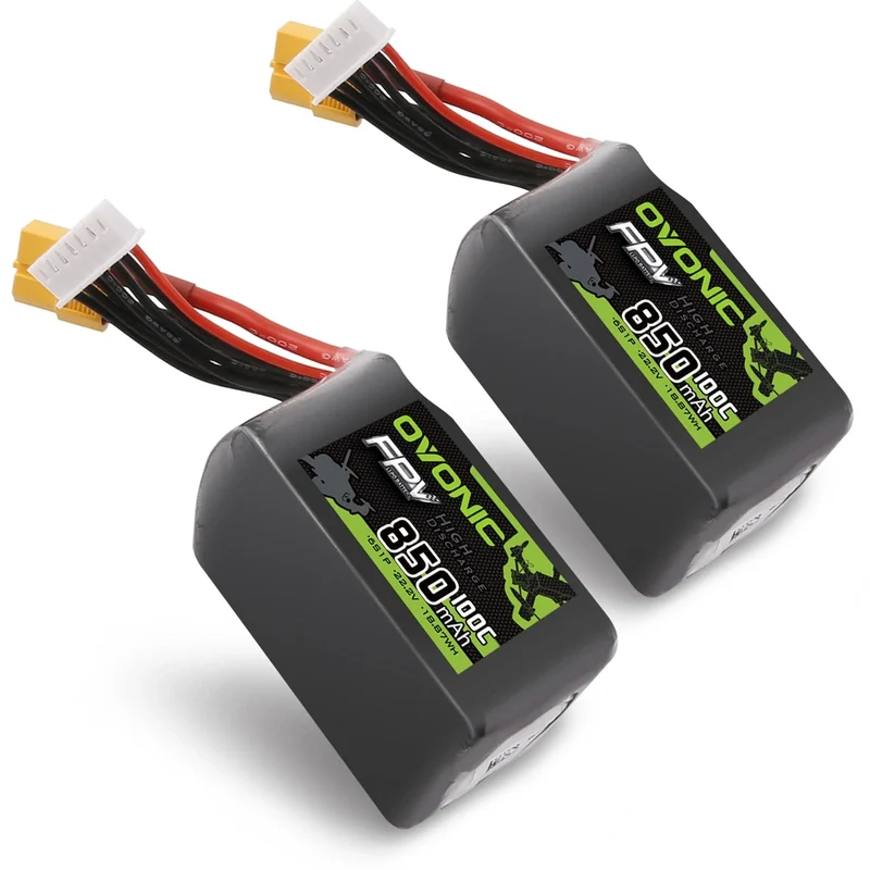 Ovonic 6S 850mAh 100C 22,2V XT60 Lipo Akku Pack (2 St.)