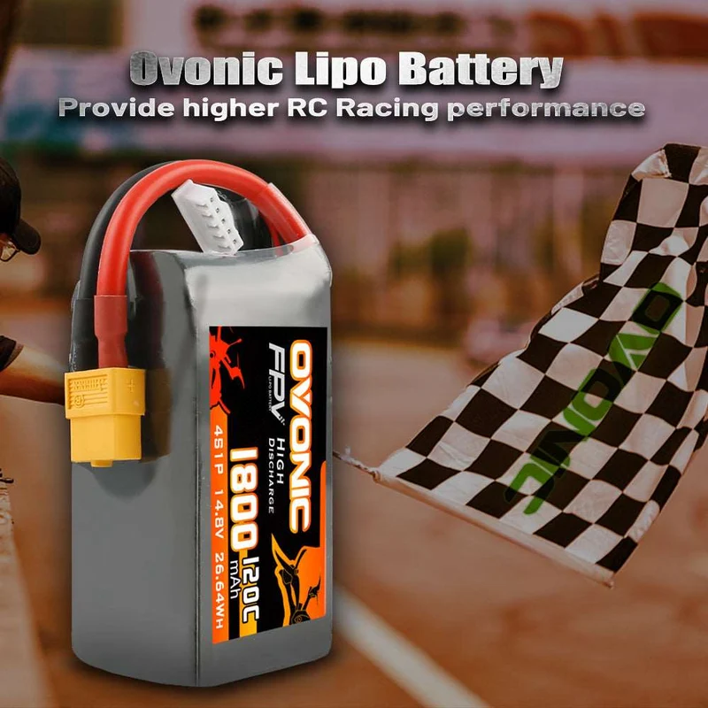 Ovonic 4S 1800mAh 120C 14,8V XT60 LiPo Akkupack