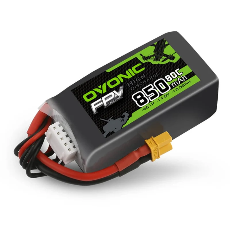 Ovonic 4S 850mAh 80C 14,8V XT30 Lipo Akku (4 Stück)