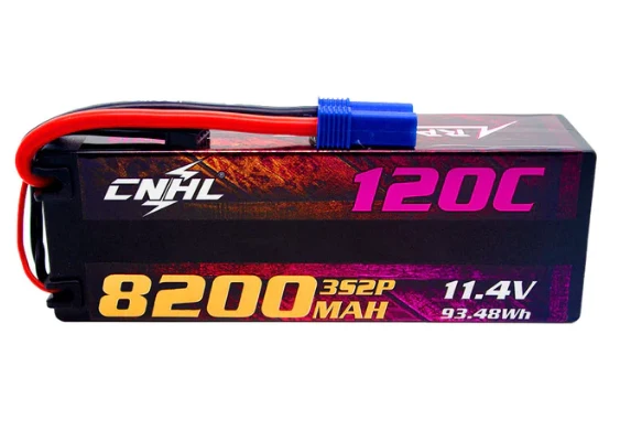 CNHL Racing Series LiHV 8200mAh 11,4V 3S 120C HV Hartschalen-Lipo-Akku mit EC5-Stecker