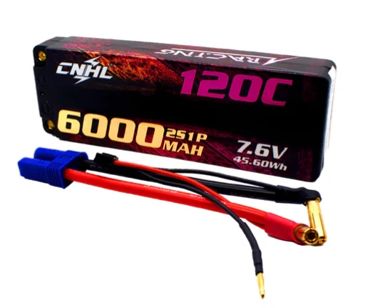 CNHL Racing Series LiHV 2S 6000mAh 7,6V 120C Hardcase EC5 Lipo Akku