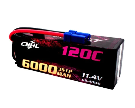 CNHL Racing Series 3S 6000mAh 11,4V 3S 120C HV Hardcase Lipo-Akku mit EC5-Stecker