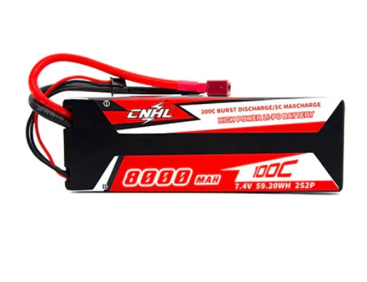 CNHL Racing Series 2S 8000mAh 7,4V 100C Hardcase Lipo-Akku mit T/Dean-Stecker