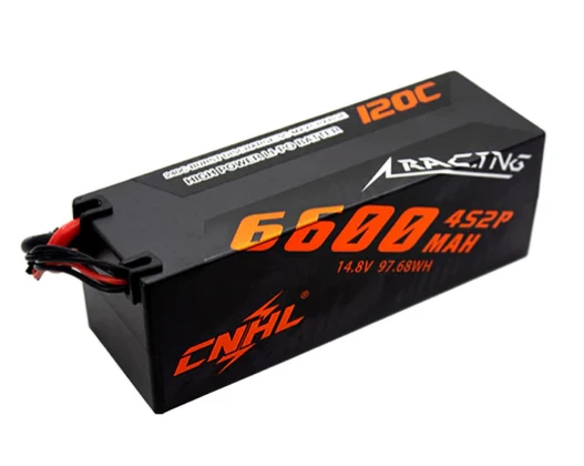 CNHL Racing Series 4S 6600mAh 14,8V 120C Hardcase EC5-Stecker Lipo Akku