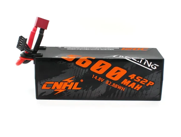 CNHL Racing Series 5600mAh 14,8V 4S2P 120C Hartschalen-Lipo-Akku mit T/Dean-Stecker