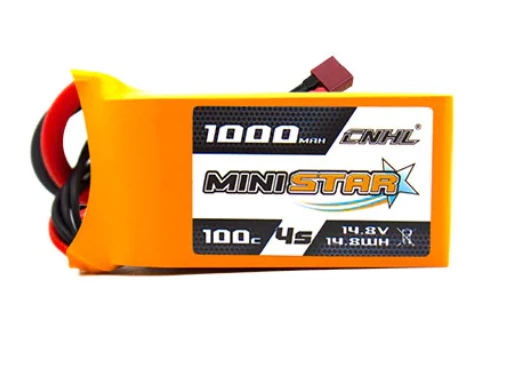 CNHL MiniStar 4S 1000mAh 14,8V 100C Lipo Akku mit T/Dean Stecker
