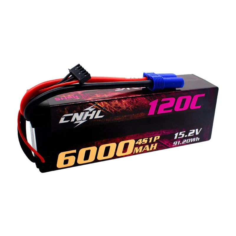 CNHL LiHV 6000mAh 15,2V 4S 120C HV Hartschalen-Lipo-Akku EC5-Stecker